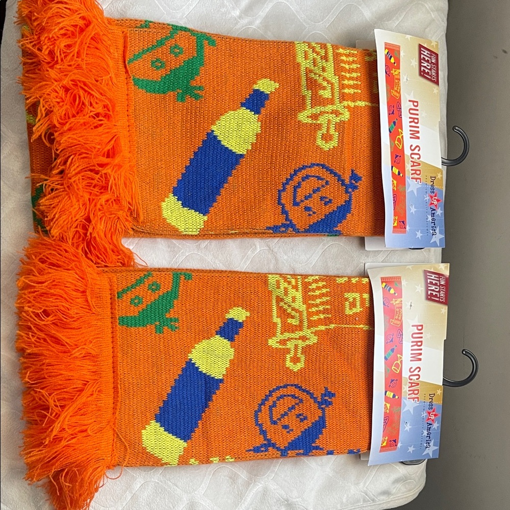 Orange  Purim Scarf
